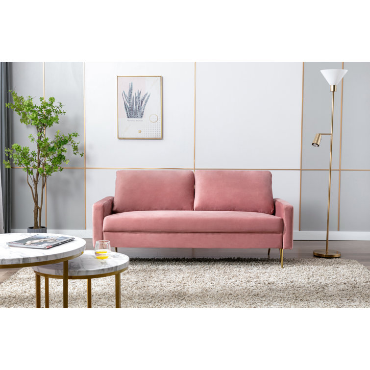 Velvet on sale couch wayfair